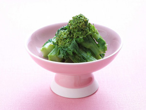 菜の花の辛子和え