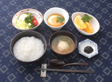 温玉おかゆ朝食