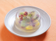 フルーツ寒天（小豆入り）