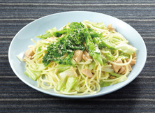 春野菜とツナのパスタ